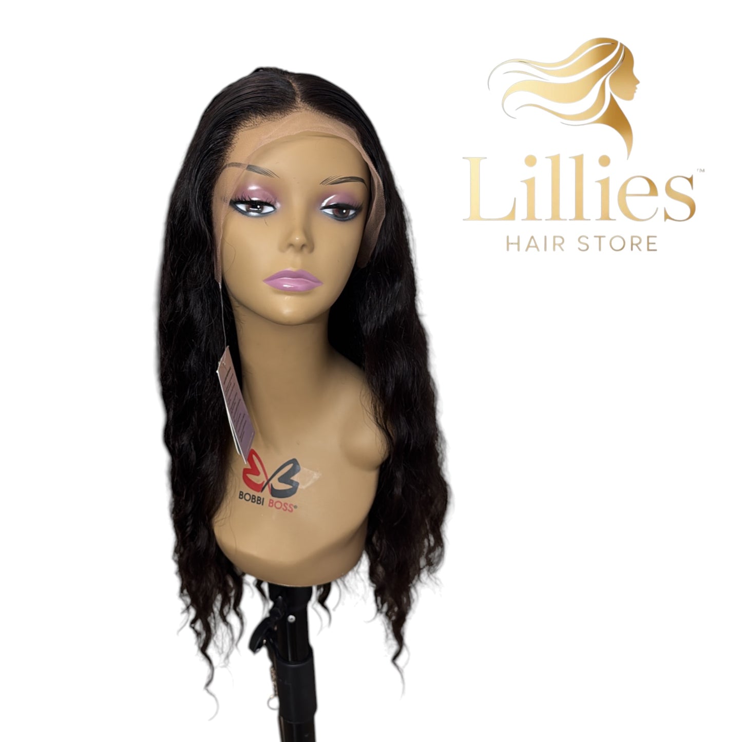 24 inch Body Wave Human hair wig (BLACK)