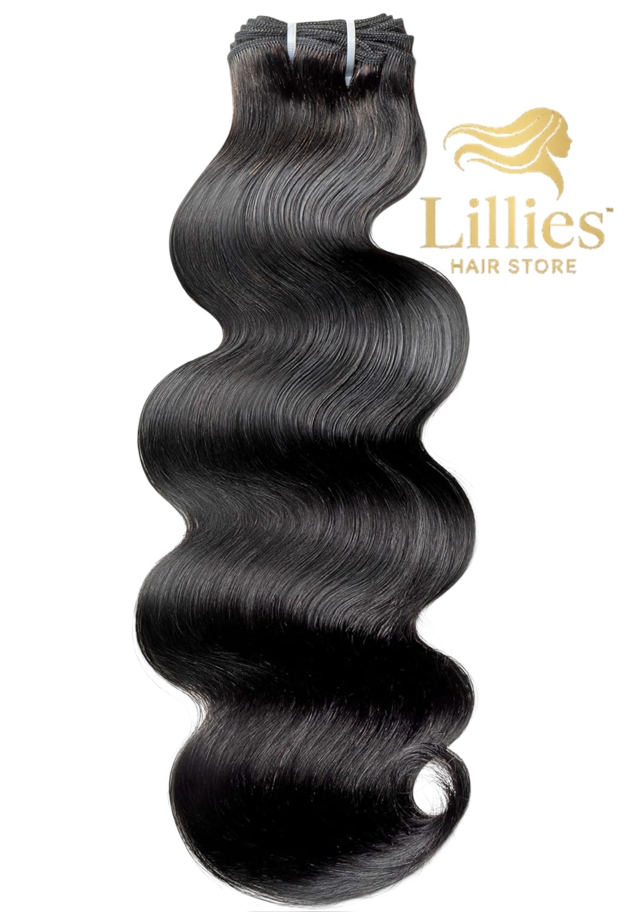 Body wave human hair bundles